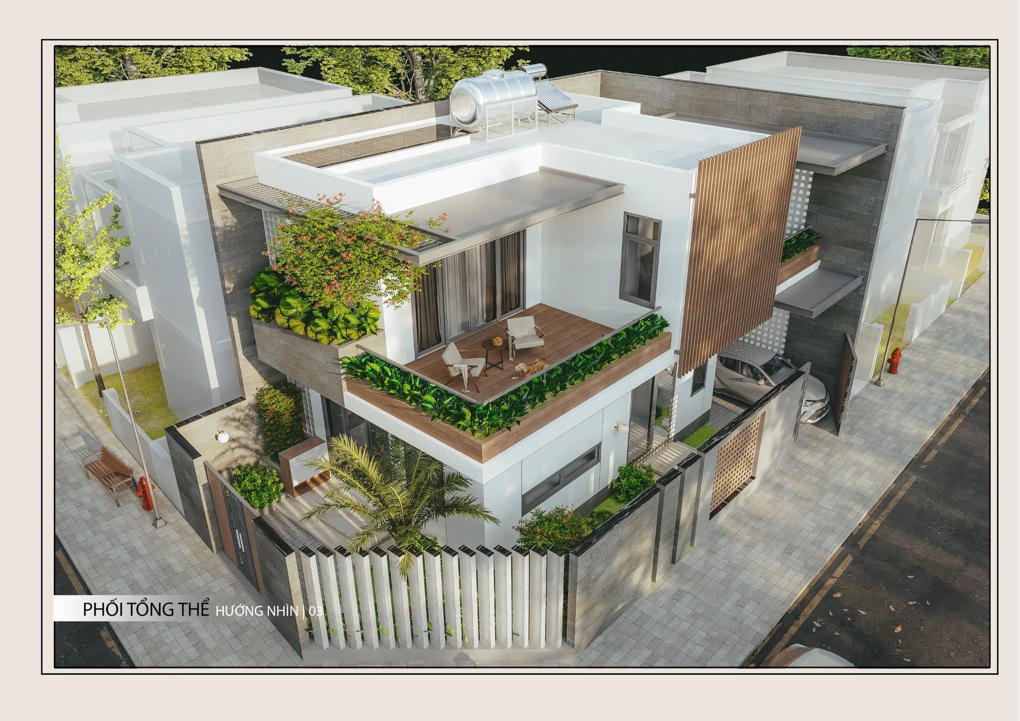 Thiết kế 3D Biệt Thự