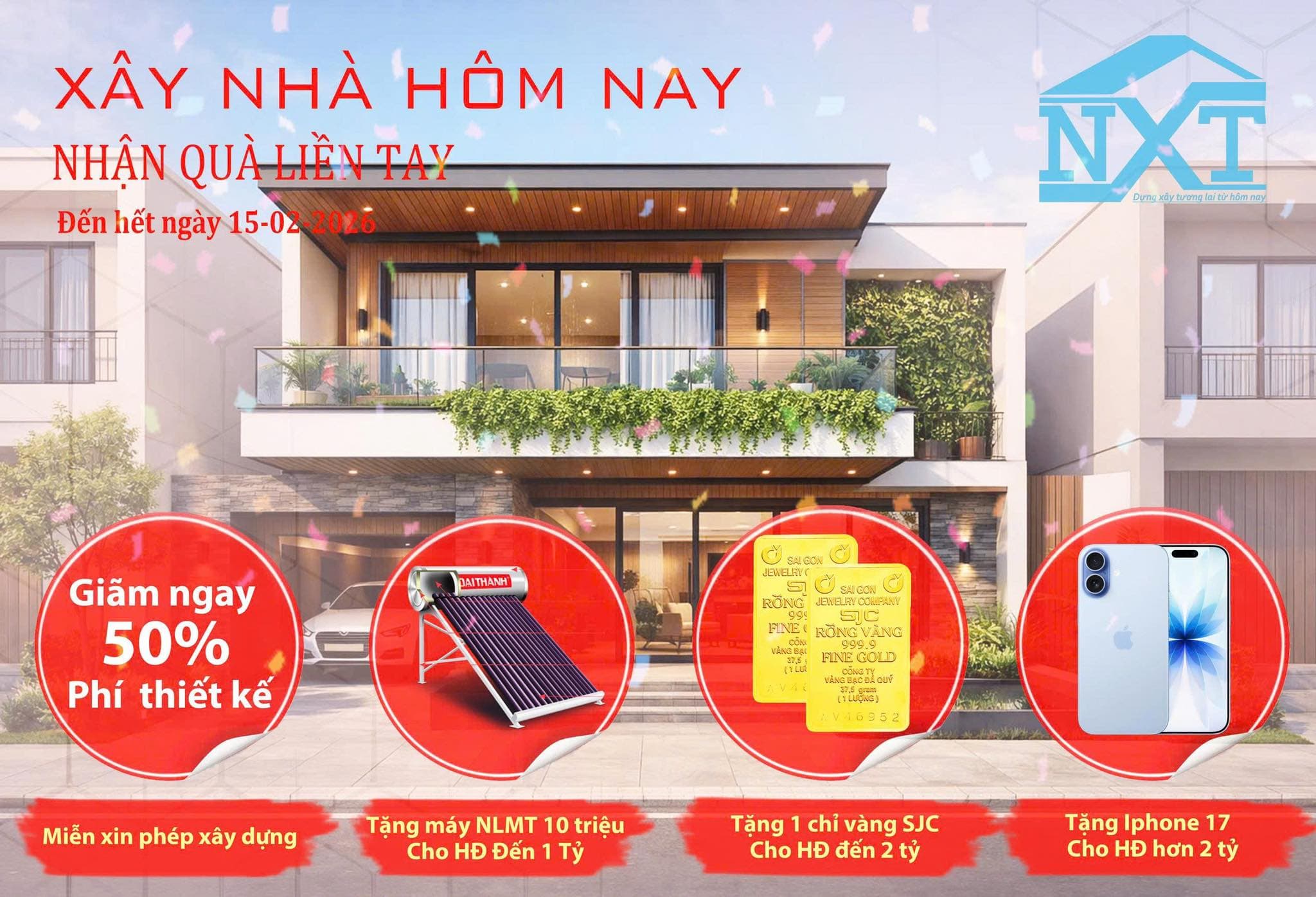 KHUYẾN MÃI CUỐI NĂM CÔNG TY XÂY DỰNG NXT